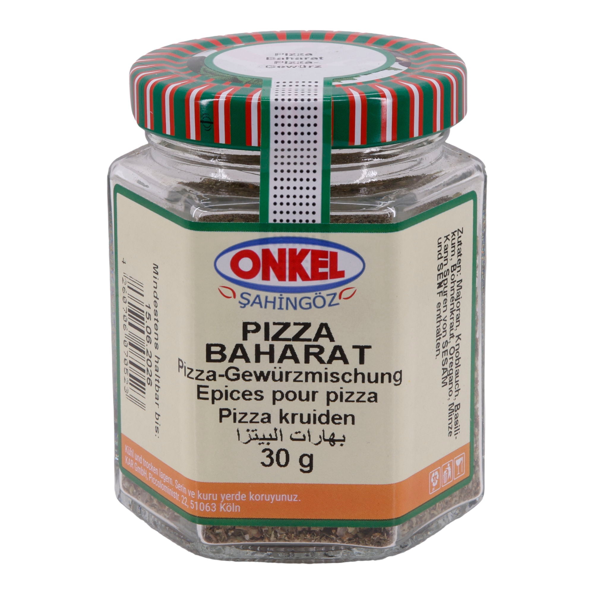 Gewürzmischung Onkel Şahingöz Pizza Baharat | Pizza-Gewürz | 30 g ONKEL SAHINGÖZ